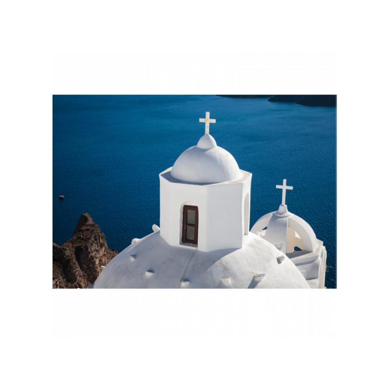 Πίνακας σε καμβά με Ελλάδα εκκλησάκι